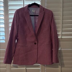 J. Crew Red Checkered Women's Blazer